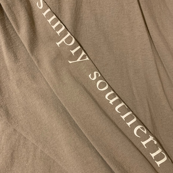 Simply Southern Women’s Tan Long Sleeve Shirt - Picture 5 of 6